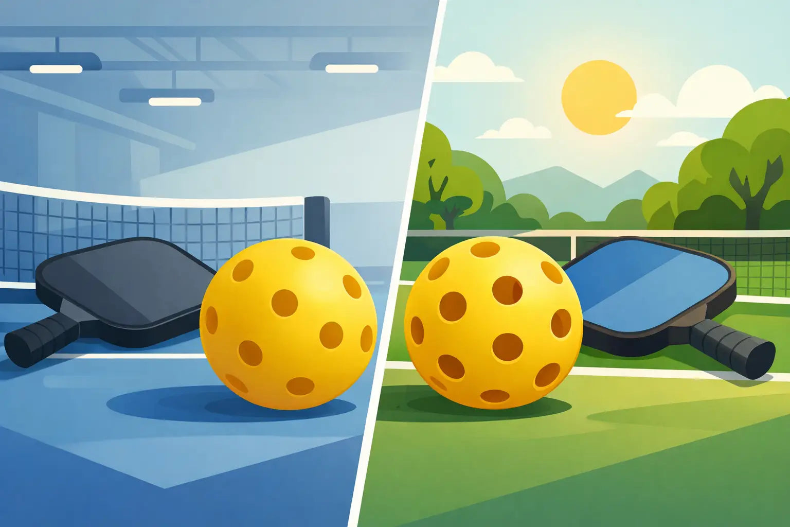 Are Outdoor Pickleballs Different?