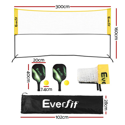 Everfit Portable Pickleball Net – 10ft Multi-Sport