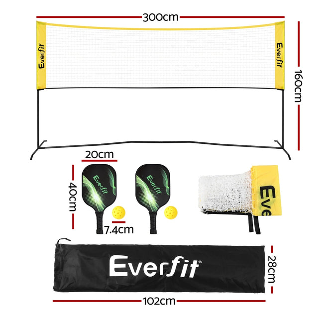 Everfit Portable Pickleball Net – 10ft Multi-Sport
