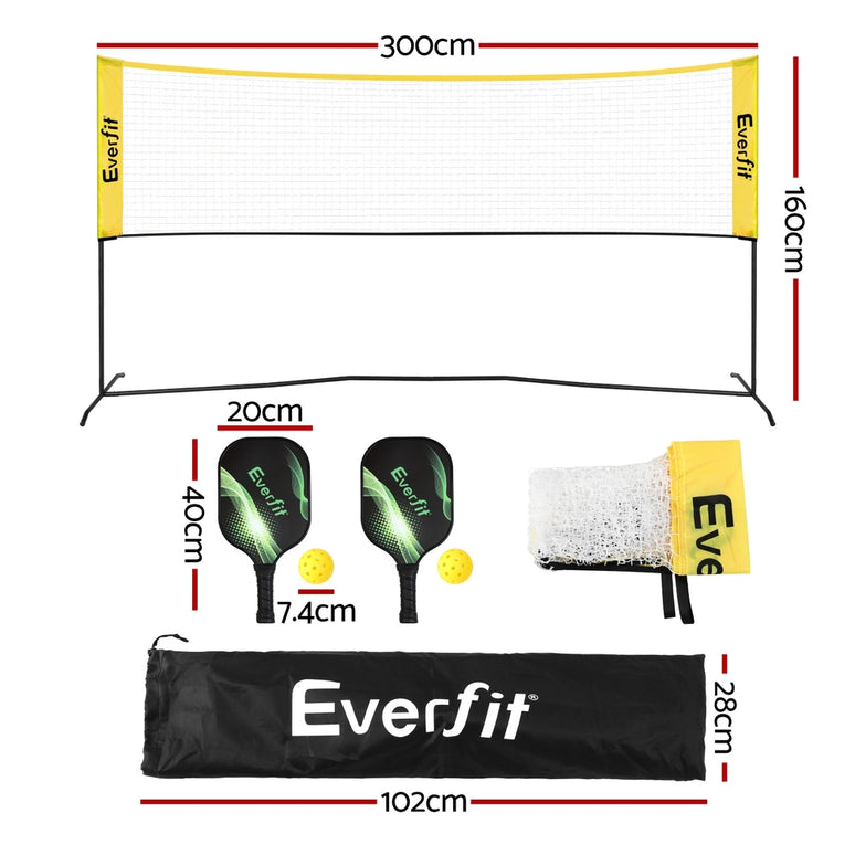 Everfit Portable Pickleball Net – 10ft Multi-Sport