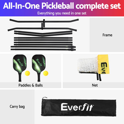 Everfit Portable Pickleball Net – 10ft Multi-Sport
