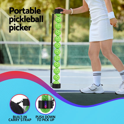 Everfit Pickleball Ball Collector – 12-Pack + Retriever