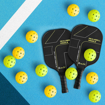 Everfit Pickleball Balls – 12-Pack (Green/Yellow)