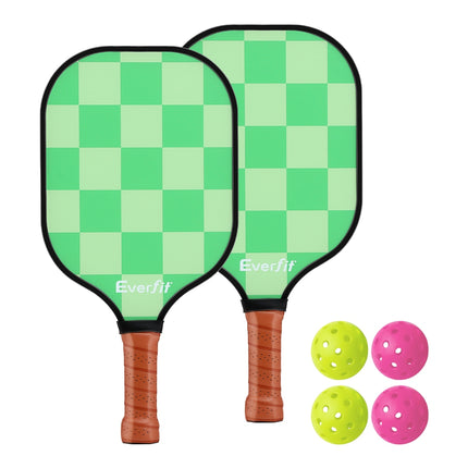 Everfit Fiberglass Paddle Set – 2 Players + Balls & Bag