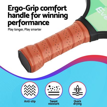 Everfit Fiberglass Paddle Set – 2 Players + Balls & Bag