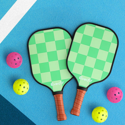 Everfit Fiberglass Paddle Set – 2 Players + Balls & Bag
