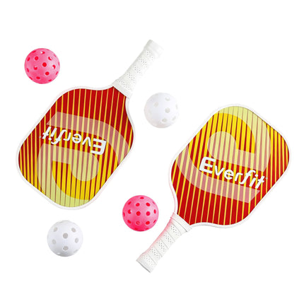 Everfit Orange Fiberglass Paddle Set – 2 Players + Bag