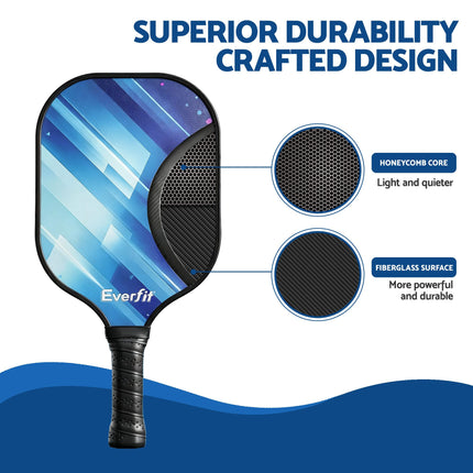 Everfit Fiberglass Paddle Set – 2 Players + Bag