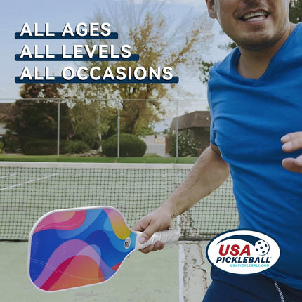 Fiberglass Paddle Set – 2 Players + 4 Balls