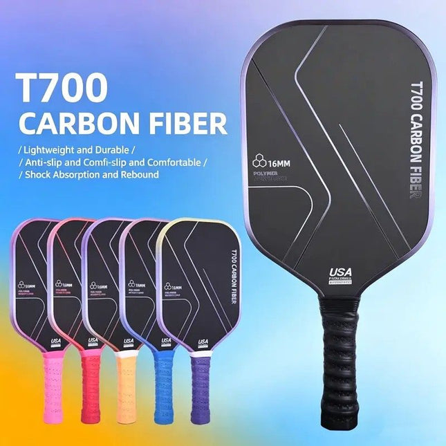 T700 Carbon Fiber Pickleball- Red Paddle Set (2 Pack)
