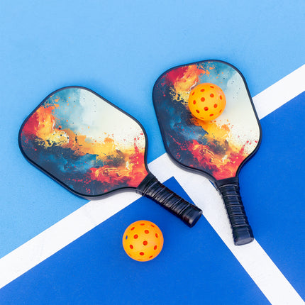 Pickleball Set with 6 Aerodynamic Balls and 2 Fiberglass Paddles | Precision Pickle Australia