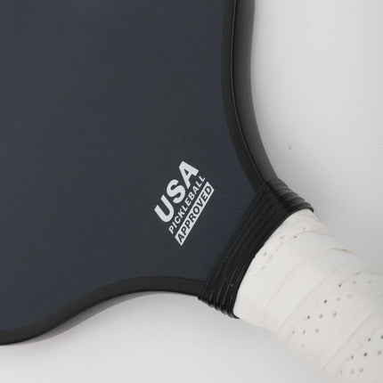 Plain Black Graphite Carbon Fiber Pickleball Paddle