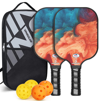 Vintage Fiberglass Pickleball Paddle Set with a carrying case and balls | Precision Pickle Australia