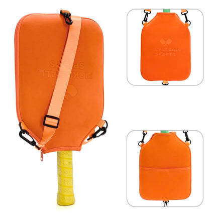 Pickleball Paddle Cover – Orange Neoprene