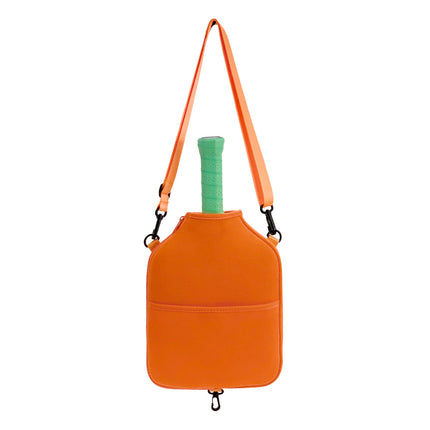 Pickleball Paddle Cover – Orange Neoprene