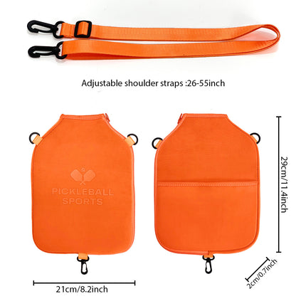Pickleball Paddle Cover – Orange Neoprene