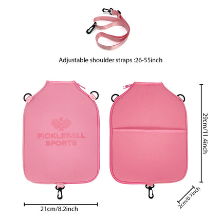 Pickleball Paddle Cover – Pink Neoprene