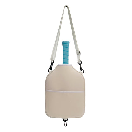 Pickleball Paddle Cover – Beige Neoprene