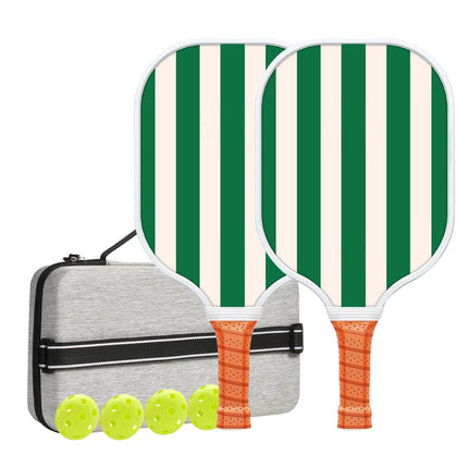 Set 4 White & Green T700 Fiberglass Pickleball Paddle | Precision Pickle Australia