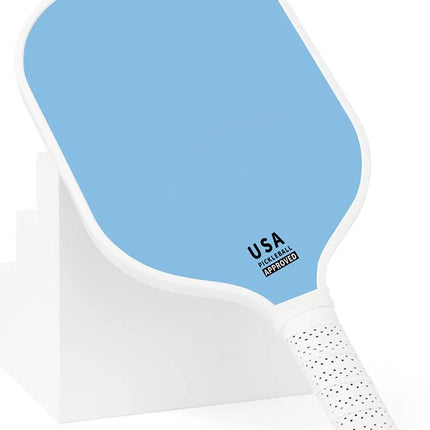 Light Blue Fiberglass Pickleball Paddle Set - 2 Minimalist Paddles, 4 Balls, and Carry Bag | Precision Pickle Australia