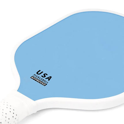 Light Blue Fiberglass Pickleball Paddle Set - 2 Minimalist Paddles, 4 Balls, and Carry Bag | Precision Pickle Australia
