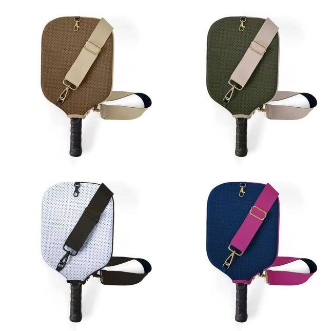 Pickleball Paddle Cover – Dark Khaki Neoprene
