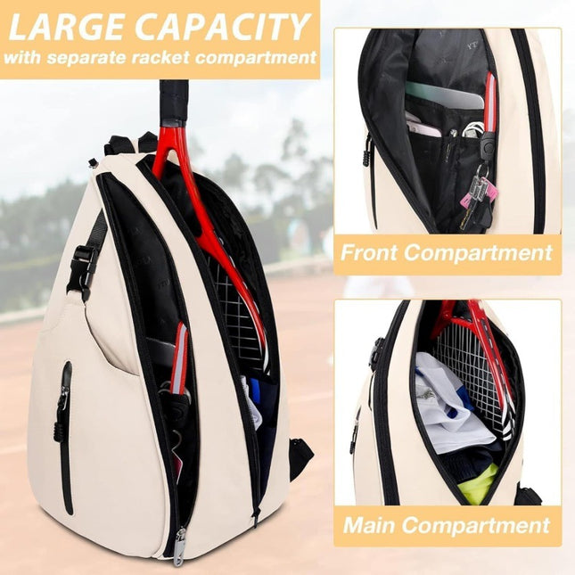 Pickleball Sling Bag – Black