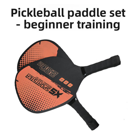 Yellow Wood Paddle Set – 2 Players + Balls & Bag