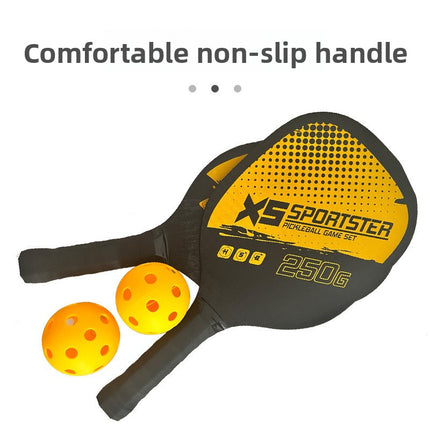 Red Wood Paddle Set – 2 Players + Balls & Bag