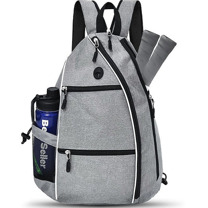 Pickleball Backpack – Grey (Dual-Carry, 600D Oxford)