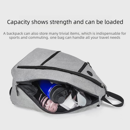 Pickleball Backpack – Blue (Dual-Carry, 600D Oxford)