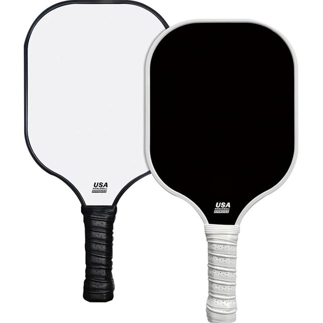 Black & White Minimalist Fiberglass Paddle Set – 2 Players