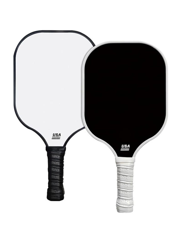 Black & White Minimalist Fiberglass Paddle Set – 2 Players