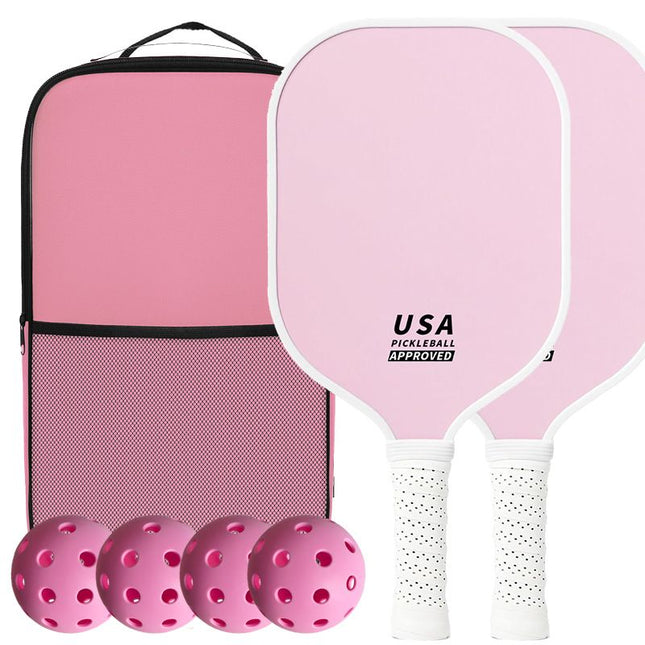 Pink Minimalist Fiberglass Paddle Set – 4 Players