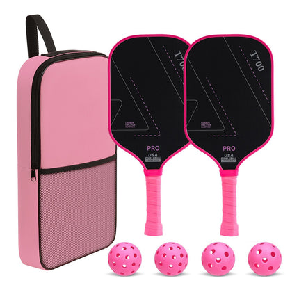 Premium T700 Carbon Fibre Paddle Set – Pink Handle 16mm