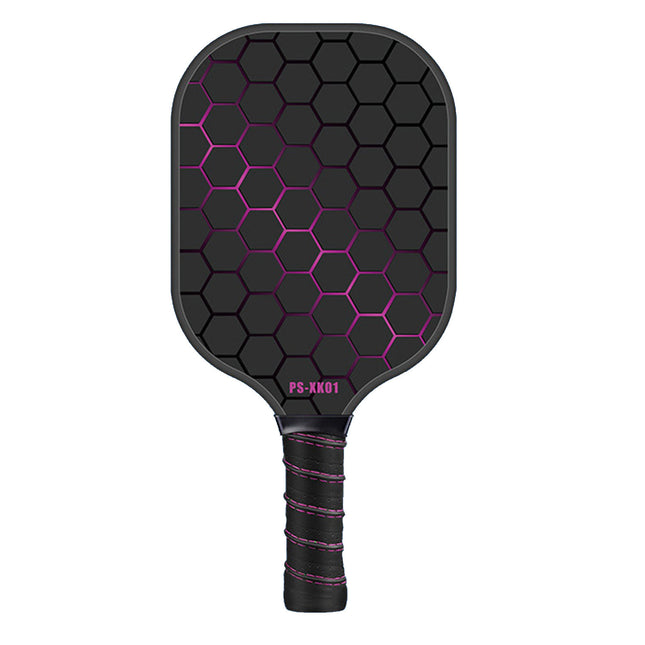 Black & Pink Fiberglass Pickleball Paddle – 220g