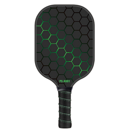 Black & Green Fiberglass Pickleball Paddle – 220g