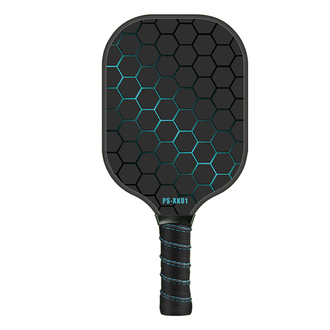 Black & Blue Fiberglass Pickleball Paddle – 220g