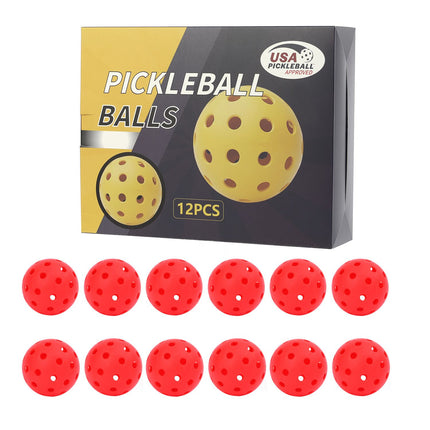 Pickleball Balls – Red 12-Pack (Gift Box)