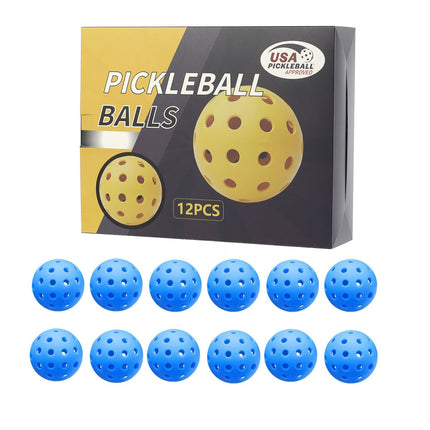 Pickleball Balls – Blue 12-Pack (Gift Box)