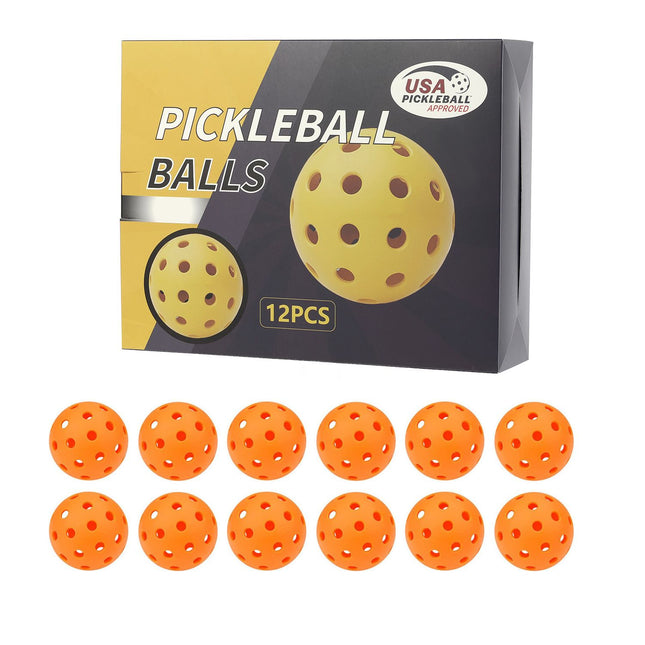 Pickleball Balls – Orange 12-Pack (Gift Box)