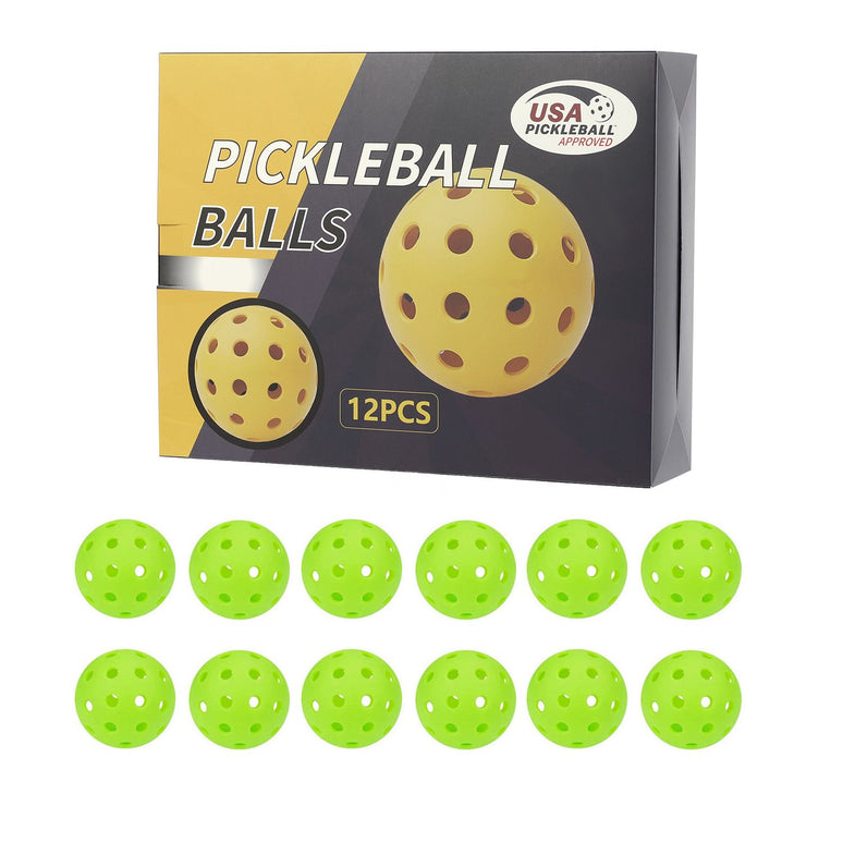 Pickleball Balls – Green 12-Pack (Gift Box)