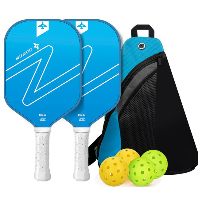 Gradient Blue Fiberglass Paddle Set – 2 Players