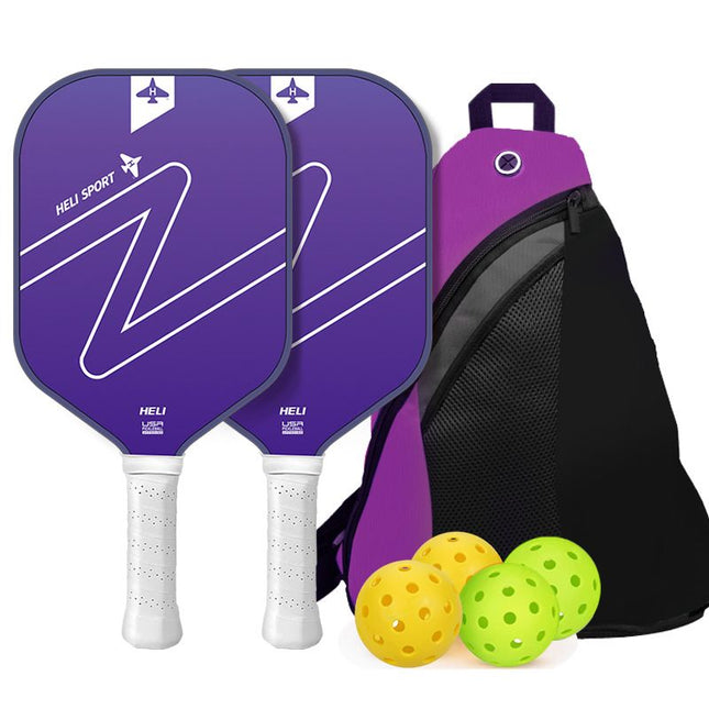 Gradient Purple Fiberglass Paddle Set – 2 Players
