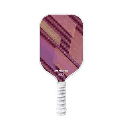 Fantasy Purple Striped Fiberglass Pickleball Paddle – 235g