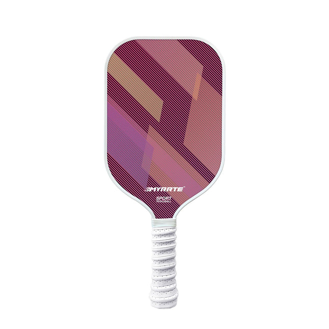 Fantasy Purple Striped Fiberglass Pickleball Paddle – 235g