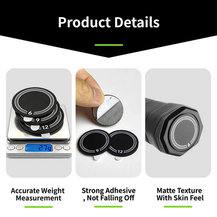 3-Piece Pickleball Paddle Handle Weight Set – 6g, 9g & 12g