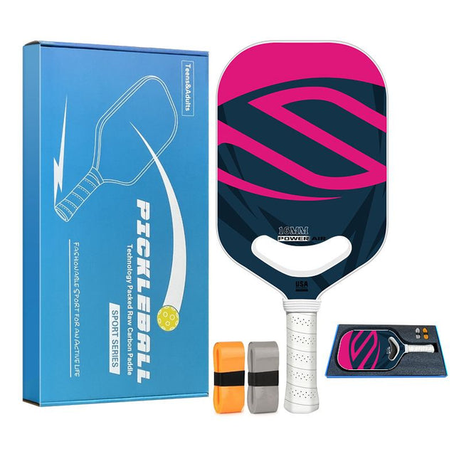 Premium T700 Carbon Fibre Pickleball Paddle – Pink 16mm