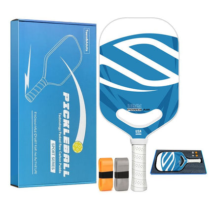 Premium T700 Carbon Fibre Pickleball Paddle – Blue 16mm