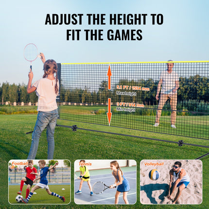Foldable Multi-Sport Net – 17ft (Pickleball/Badminton/Tennis)